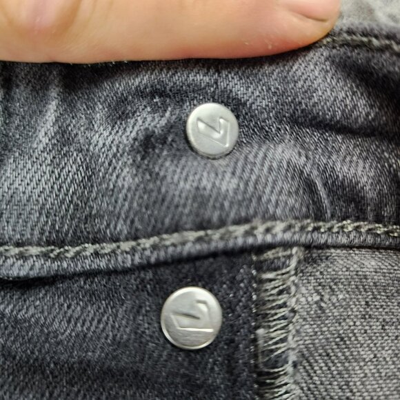 7 For All Mankind Jeans Womens 32 Josefina Gray Stretch Mid Rise Button Fly Luxe - Picture 11 of 16